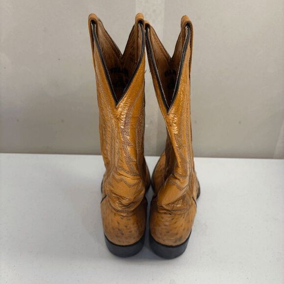 Vintage Villano Ostrich Boots Mens Size 9.5 EE Very Good Condition - Picture 4 of 11